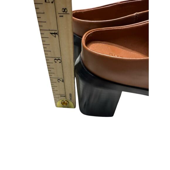 NWOB Everlane Outlaw Mule Women 7 Brown Leather Slip On Block Heel Quiet Luxury - Picture 9 of 9